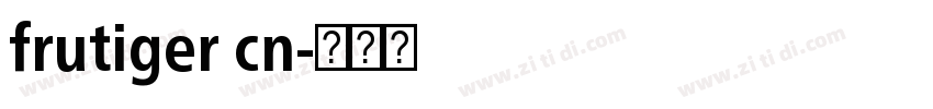frutiger cn字体转换